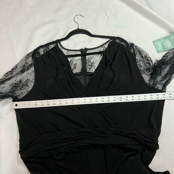 Scarlett Black Lace Long Sleeve Jumpsuit‎ - Picture 6 of 12